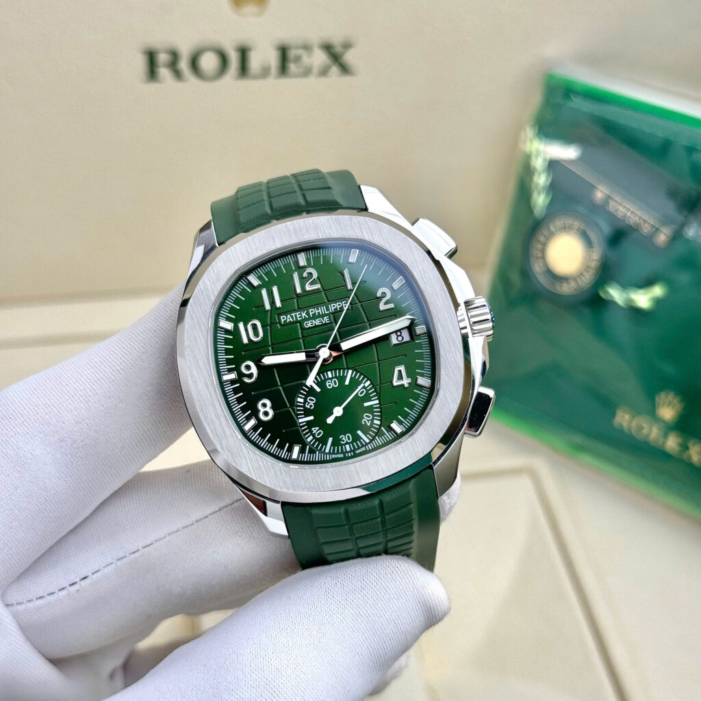 Đồng hồ nam Patek Philippe Aquanaut 5968G Rep 11 màu xanh lá cây 42 (2)