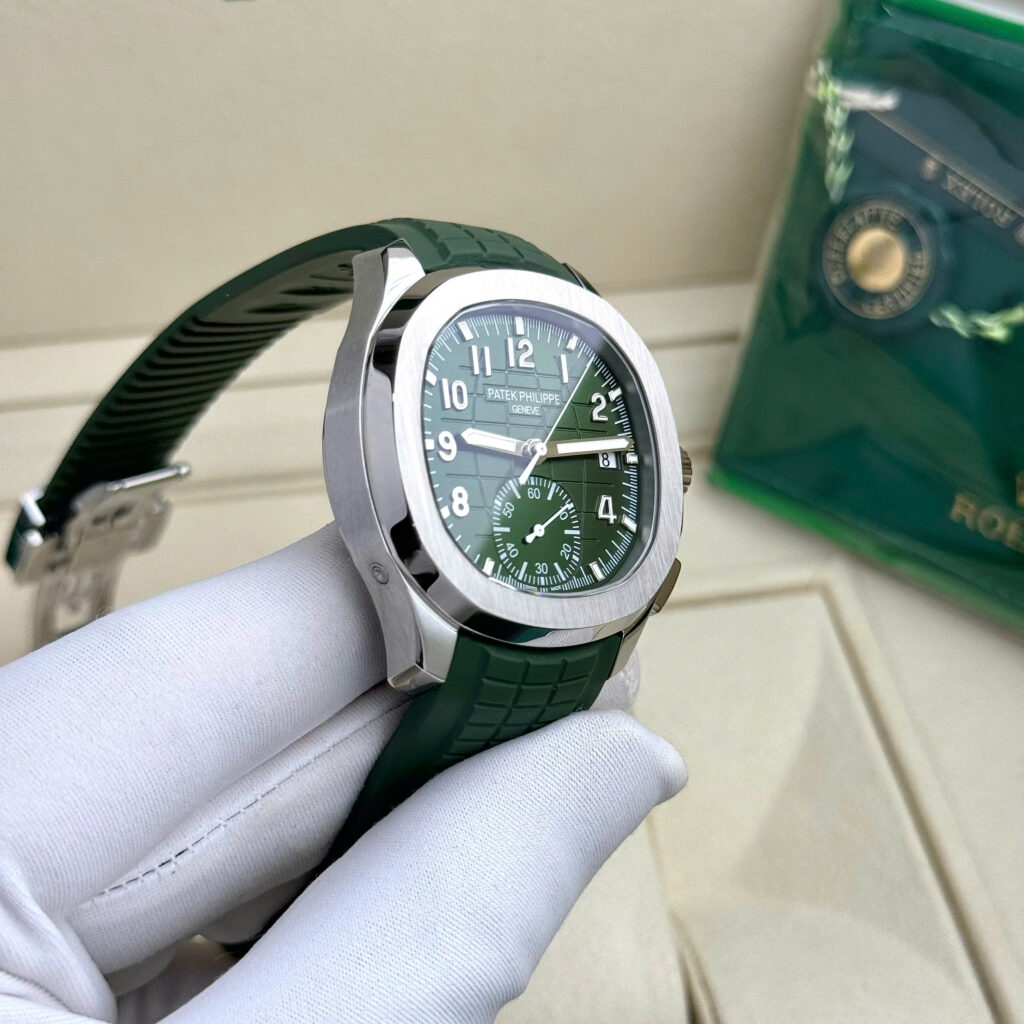 Đồng hồ nam Patek Philippe Aquanaut 5968G Rep 11 màu xanh lá cây 42 (2)