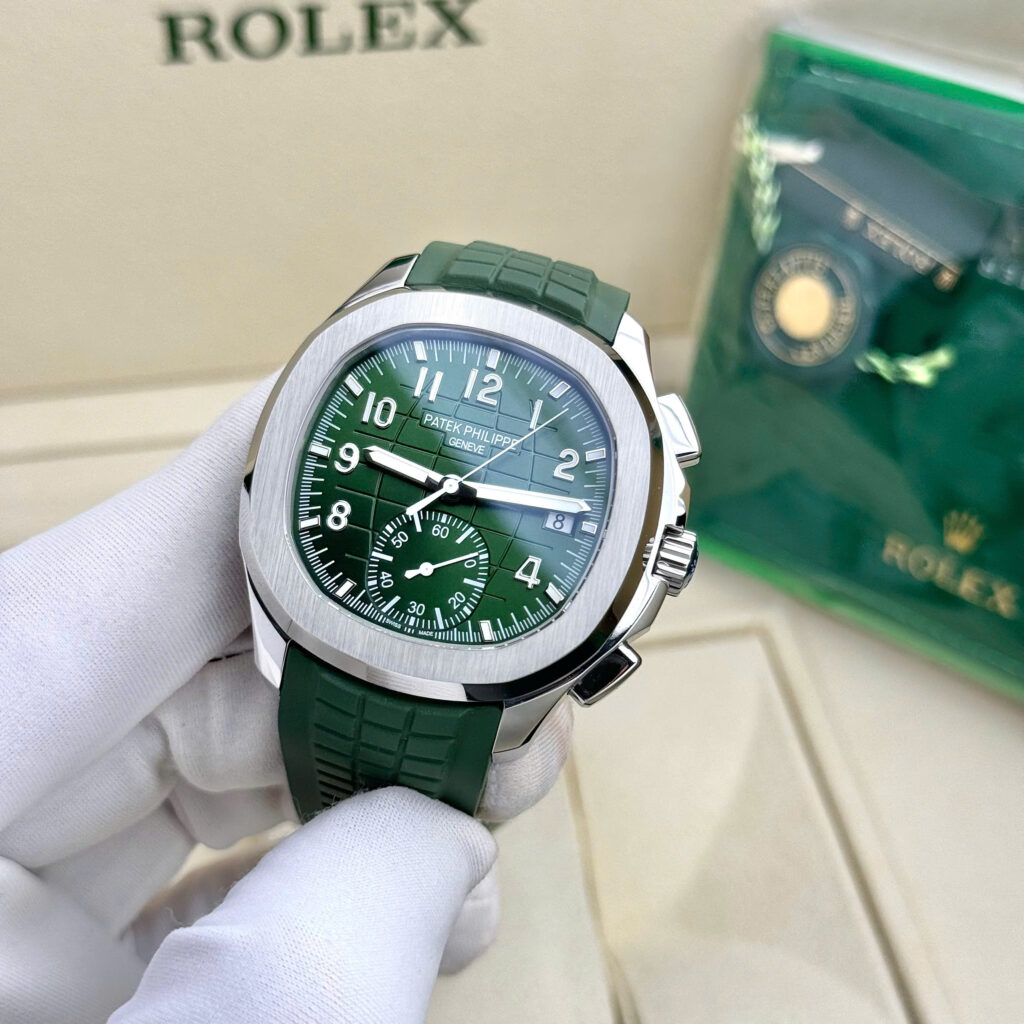Đồng hồ nam Patek Philippe Aquanaut 5968G Rep 11 màu xanh lá cây 42 (2)