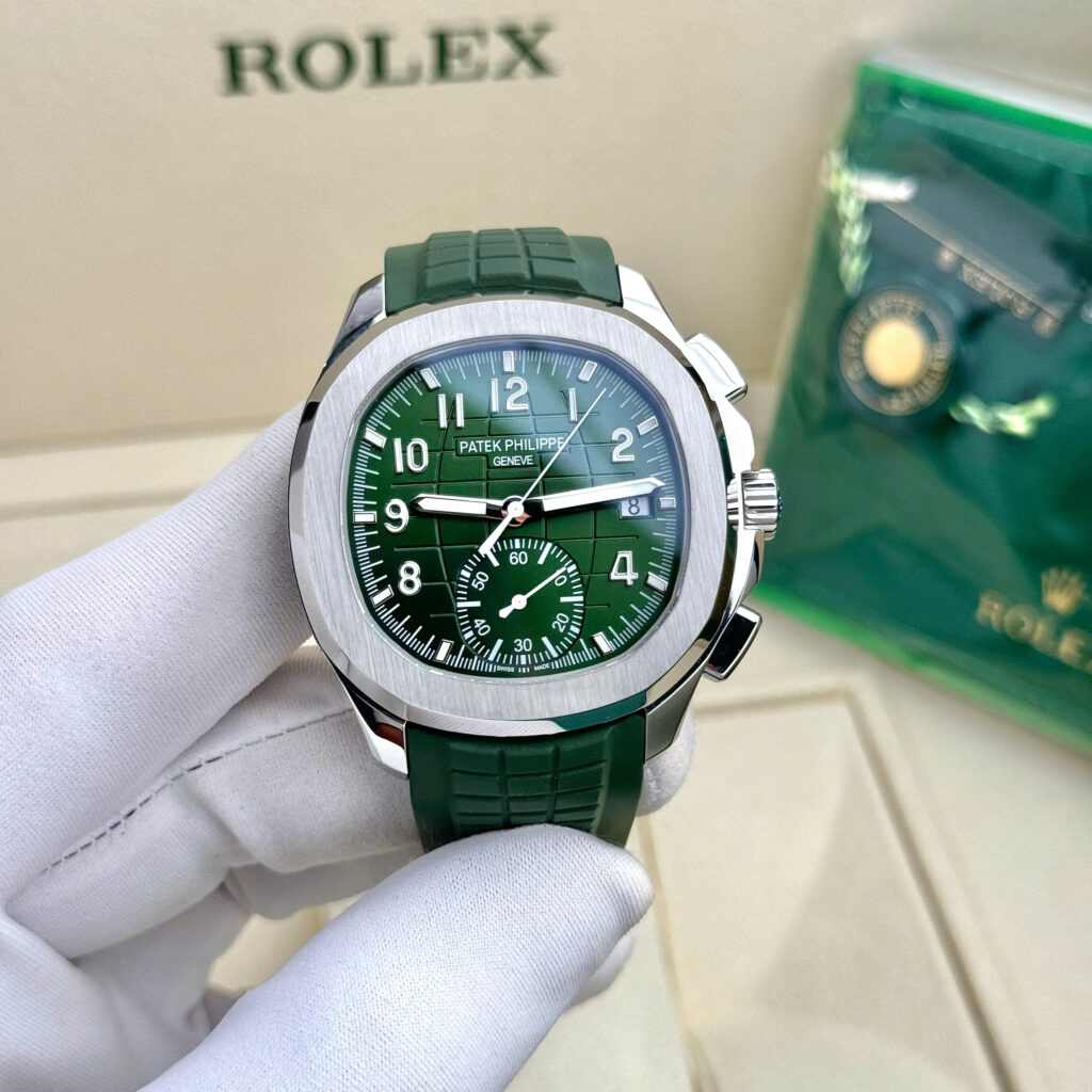 Đồng hồ nam Patek Philippe Aquanaut 5968G Rep 11 màu xanh lá cây 42 (2)