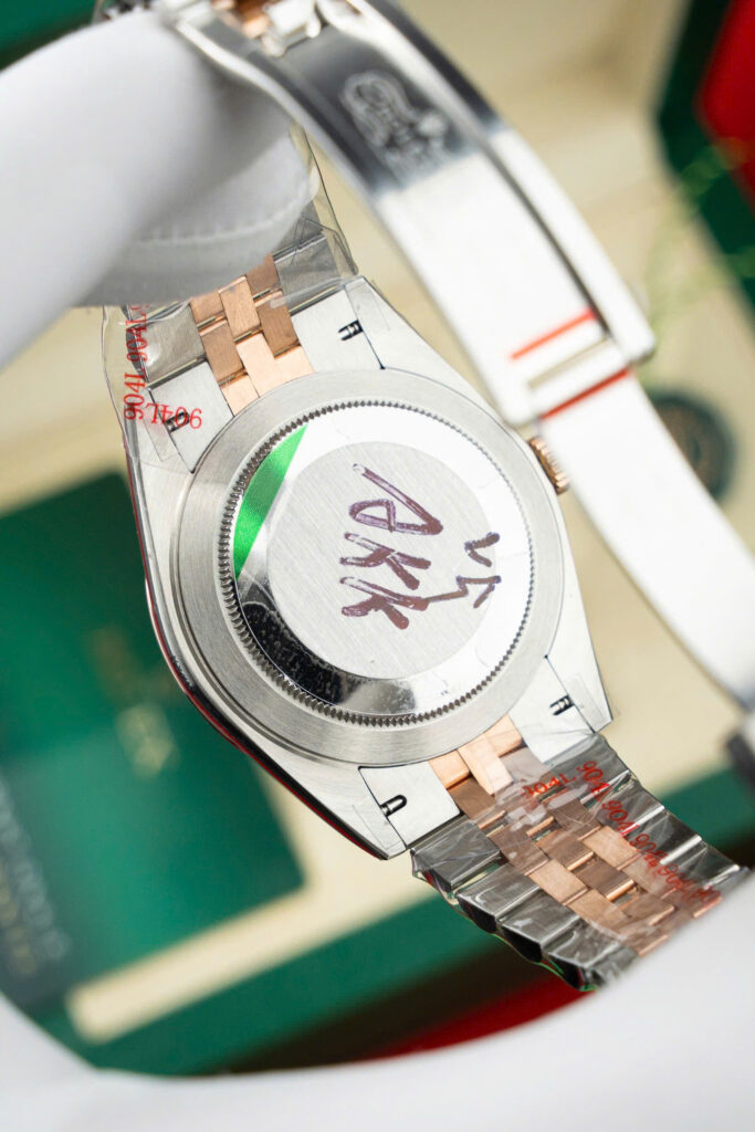 Đồng hồ Rolex DateJust mặt chocolate Rep 11 bọc vàng thật 18K xưởng GM 41mm (2)