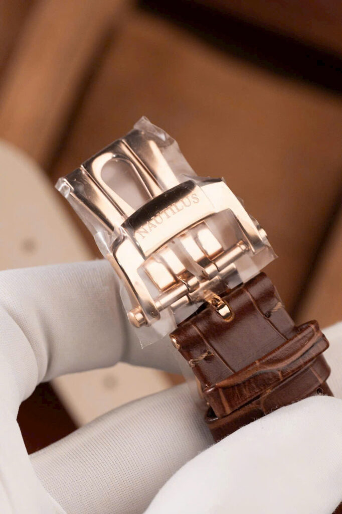 Đồng hồ Patek Philippe Nautilus 5711 mặt xám Replica 11 mạ vàng hồng máy khắc nhà máy BBF 40mm (2)