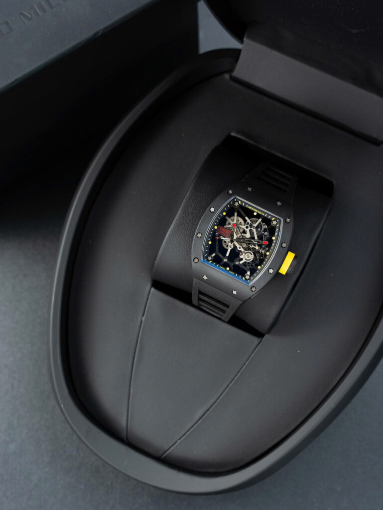 Đồng hồ Richard Mille Replica 11 RM035 Americas Toro vỏ gốm đen dây cao su nhà máy ZF 40x48mm (2)