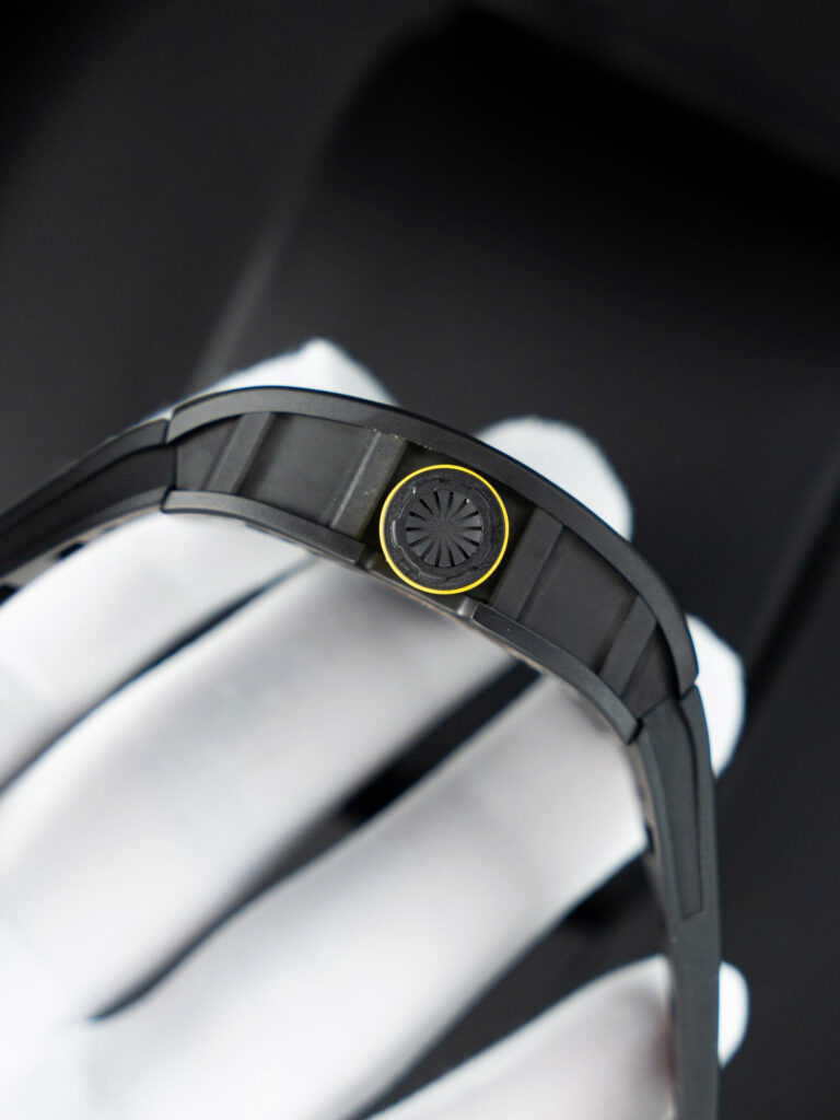 Đồng hồ Richard Mille Replica 11 RM035 Americas Toro vỏ gốm đen dây cao su nhà máy ZF 40x48mm (2)