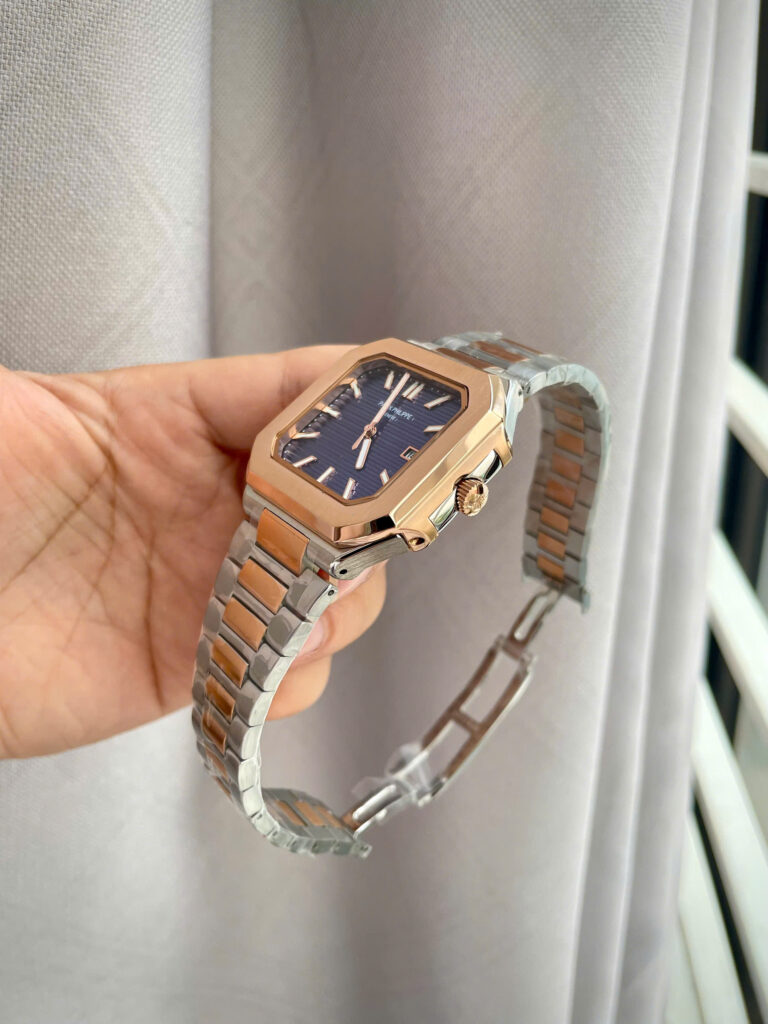 Đồng hồ Patek philippe 5821nam demi mặt xanh máy cơ nhật giá rẻ 45mm