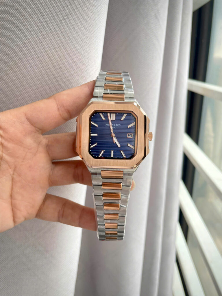 Đồng hồ Patek philippe 5821nam demi mặt xanh máy cơ nhật giá rẻ 45mm