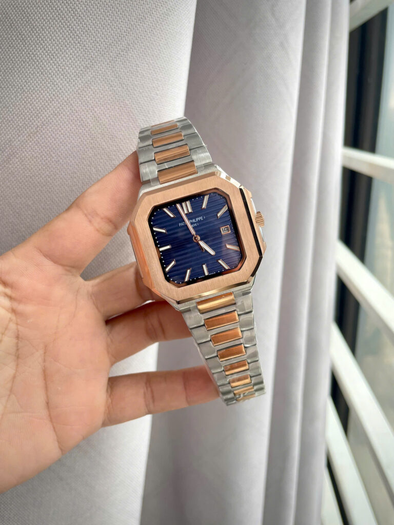 Đồng hồ Patek philippe 5821nam demi mặt xanh máy cơ nhật giá rẻ 45mm