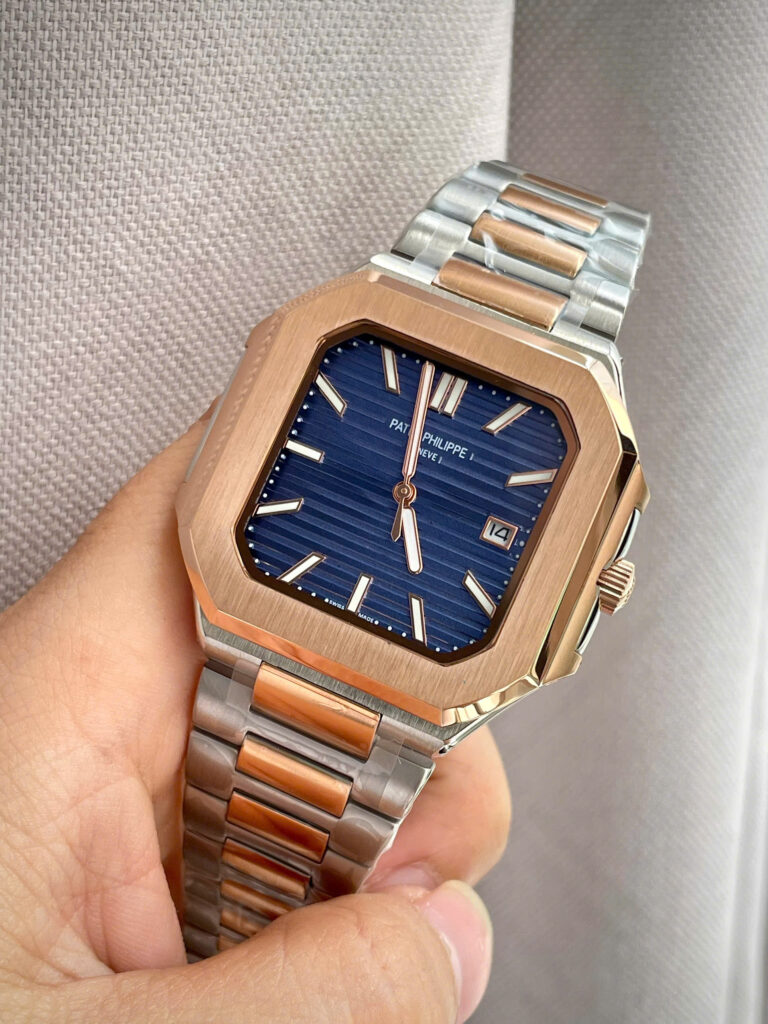 Đồng hồ Patek philippe 5821nam demi mặt xanh máy cơ nhật giá rẻ 45mm