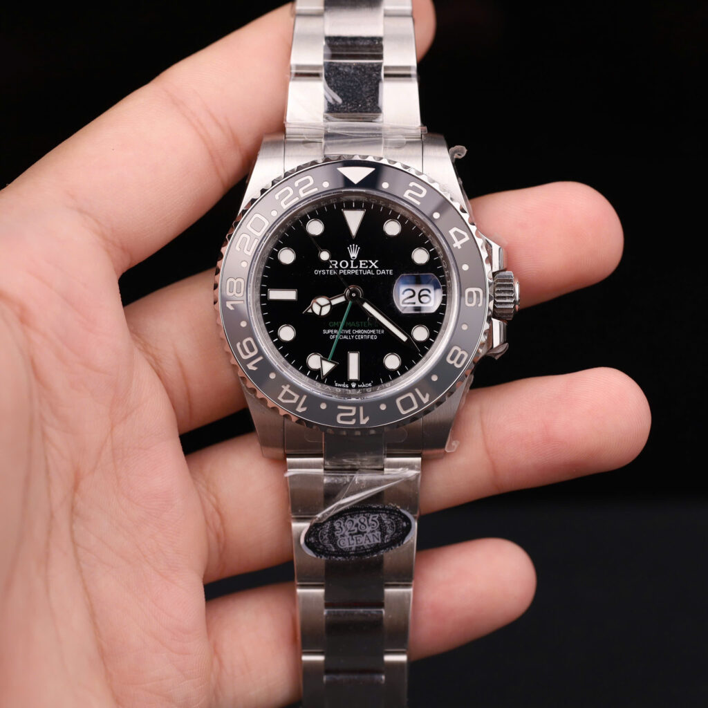 Đồng hồ Rolex GMT-Master II Batman Rep 11 mặt đen dây đeo Oyster nhà máy Clean 40mm (2)