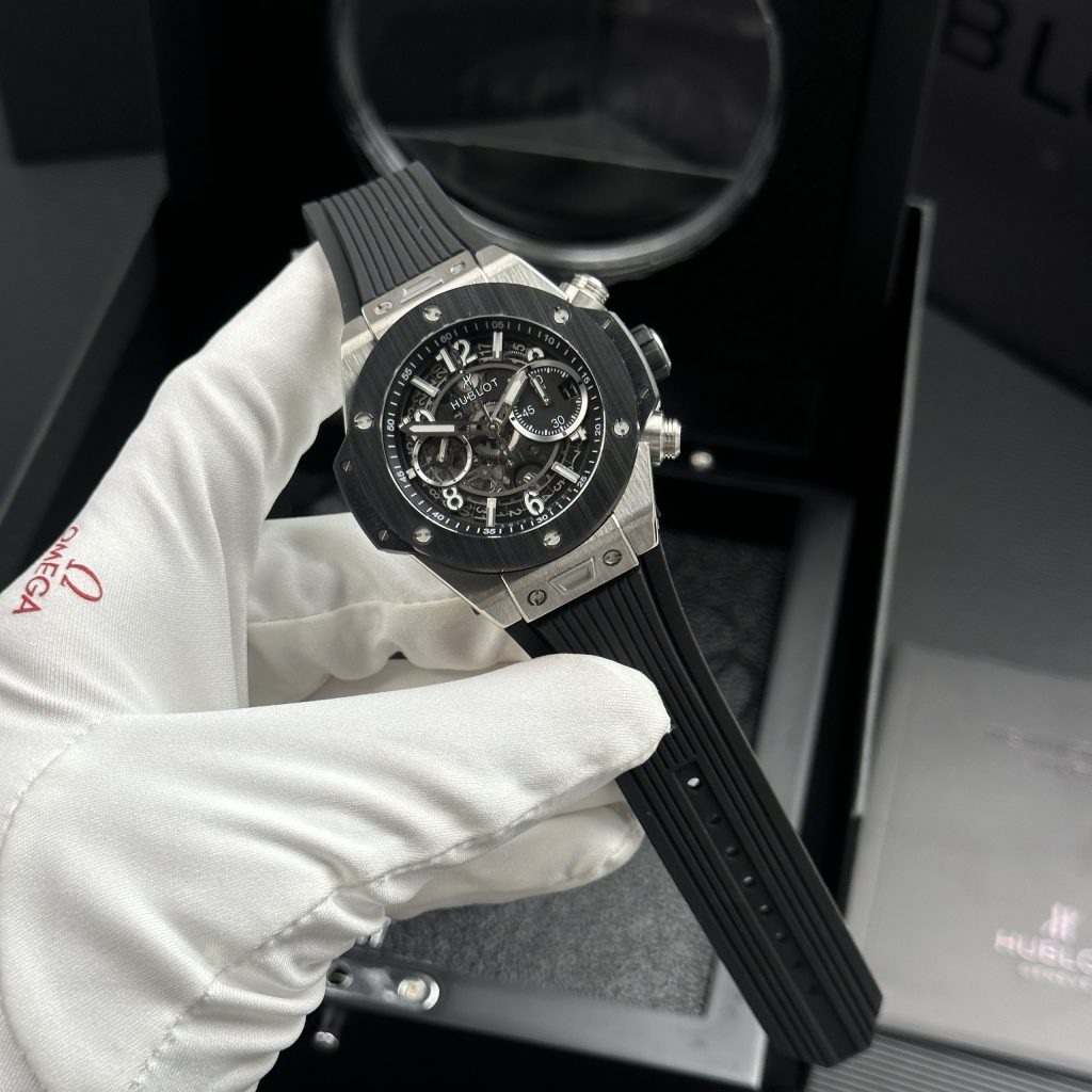 Đồng hồ Hublot Big Bang Unico Replica 11 viền gốm máy cơ Thuỵ Sỹ nhà máy BB 42mm (2)