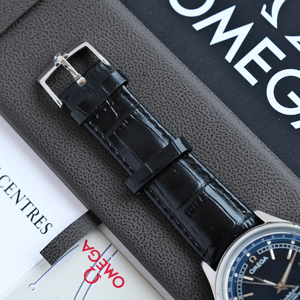 Đồng hồ Omega Constellation Co-Axial Chronometer Fake 11 mặt đen máy cơ Nhật 40mm (1)