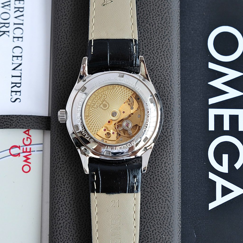 Đồng hồ Omega Constellation Co-Axial Chronometer Fake 11 mặt đen máy cơ Nhật 40mm (1)
