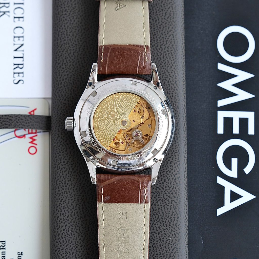 Đồng hồ Omega Constellation Co-Axial Chronometer Fake cao cấp mặt trắng máy cơ Nhật 40mm (1)