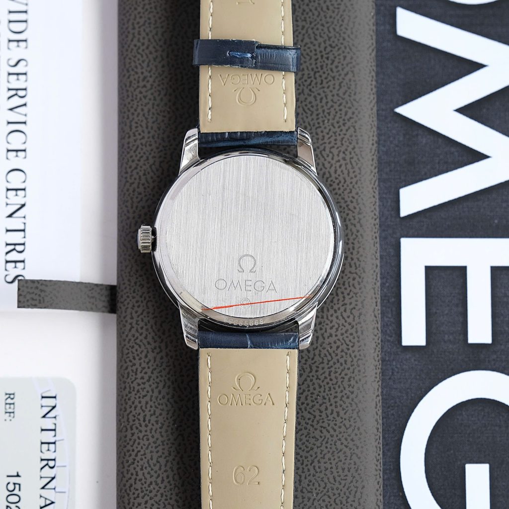 Đồng hồ Omega De Ville Co-Axial Chronometer Fake 11 nam màu xanh dương máy cơ Nhật 40mm (3)