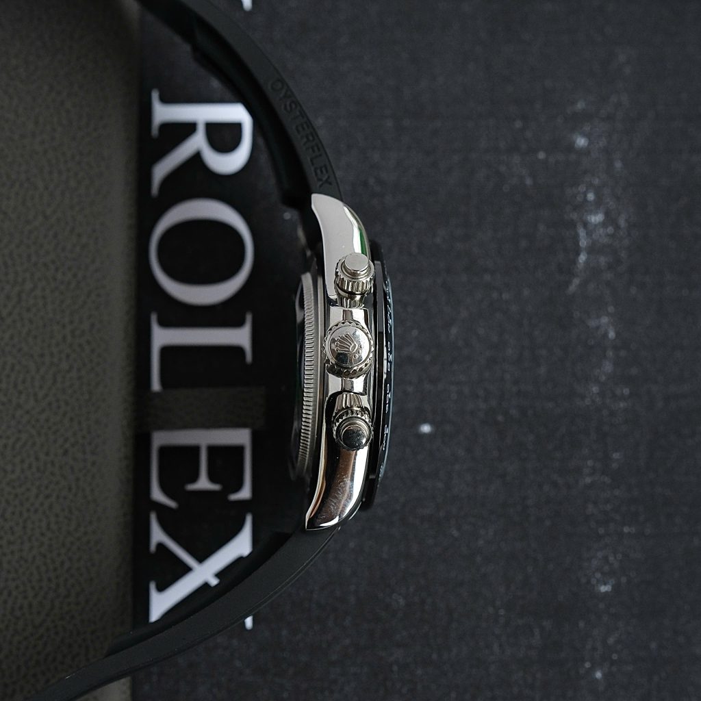 Đồng hồ Rolex Daytona Fake 11 nam mặt số khảm xà cừ dây cao su 40mm (1)