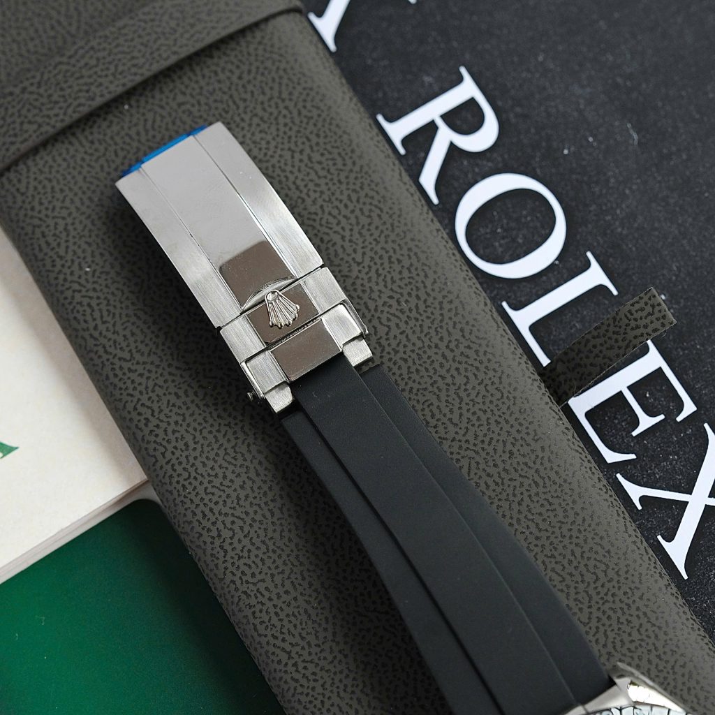 Đồng hồ Rolex Daytona Fake giá rẻ mặt xám dây cao su 40mm (2)