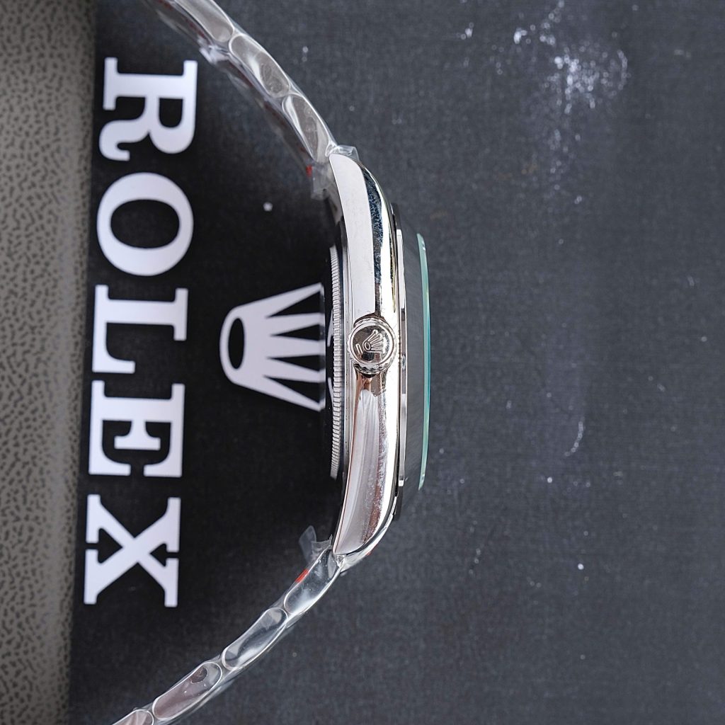 Đồng hồ Rolex Milgauss nam Fake máy Nhật mặt đen dây kim loại 40mm (1)