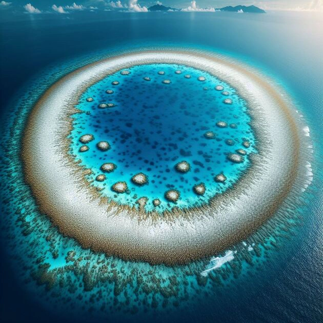 Dấu hiệu quầng sáng đảo ngược (Reversed halo sign)/Dấu hiệu đảo san hô (Atoll sign)