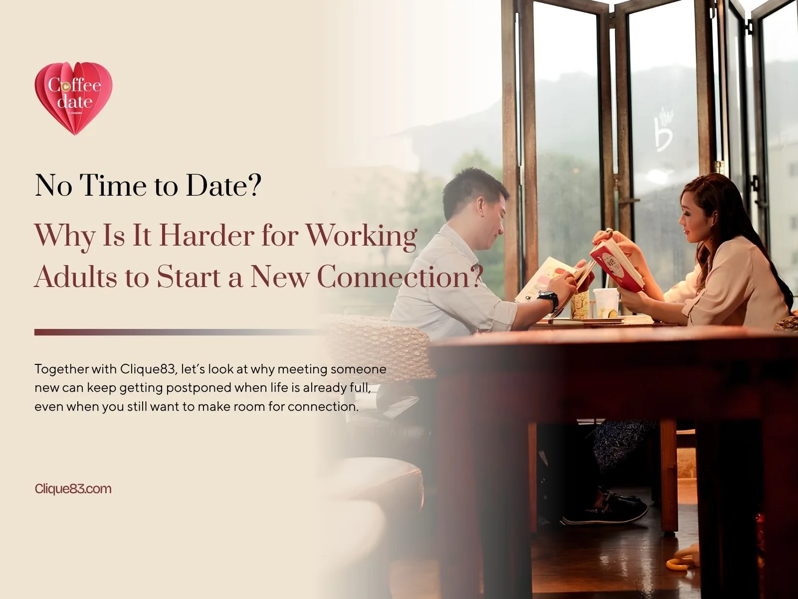 No Time to Date? Why Working Adults Struggle to Make Space for a New Connection
