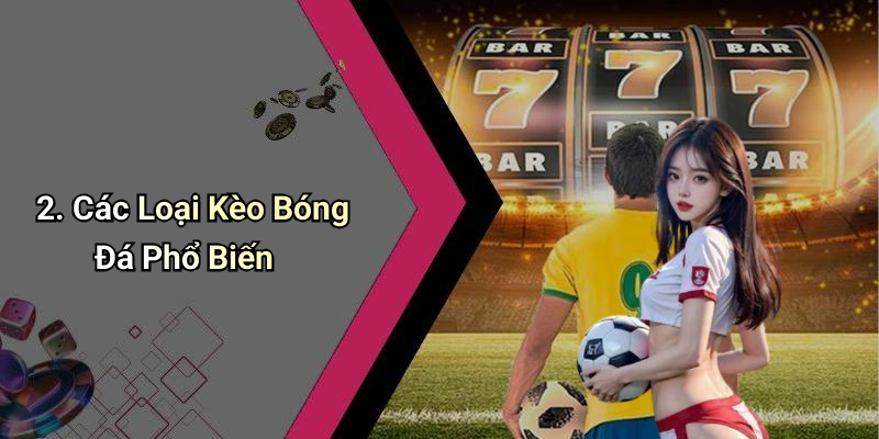 2. Các Loại Kèo Bóng Đá Phổ Biến
