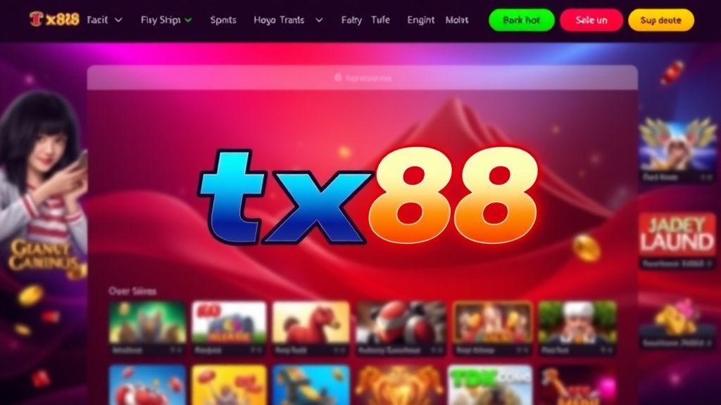 Giới thiệu tx88 - Cổng game trực tuyến hàng đầu đáng để thử trải nghiệm