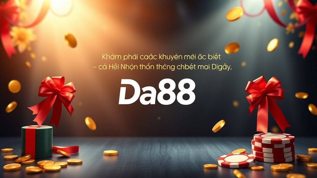 Khám Phá Các Khuyến Mãi Đặc Biệt Tại Da88 - Cơ Hội Nhận Thưởng Hấp Dẫn Mỗi Ngày