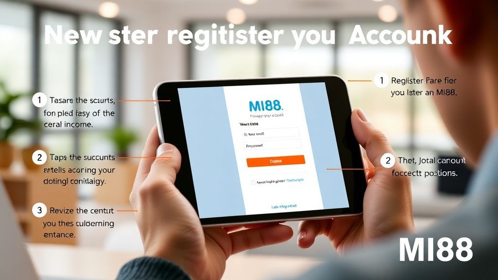 Đăng ký MI88 - Hành trình khám phá nền tảng cá cược đỉnh cao và dễ dàng với hướng dẫn chi tiết