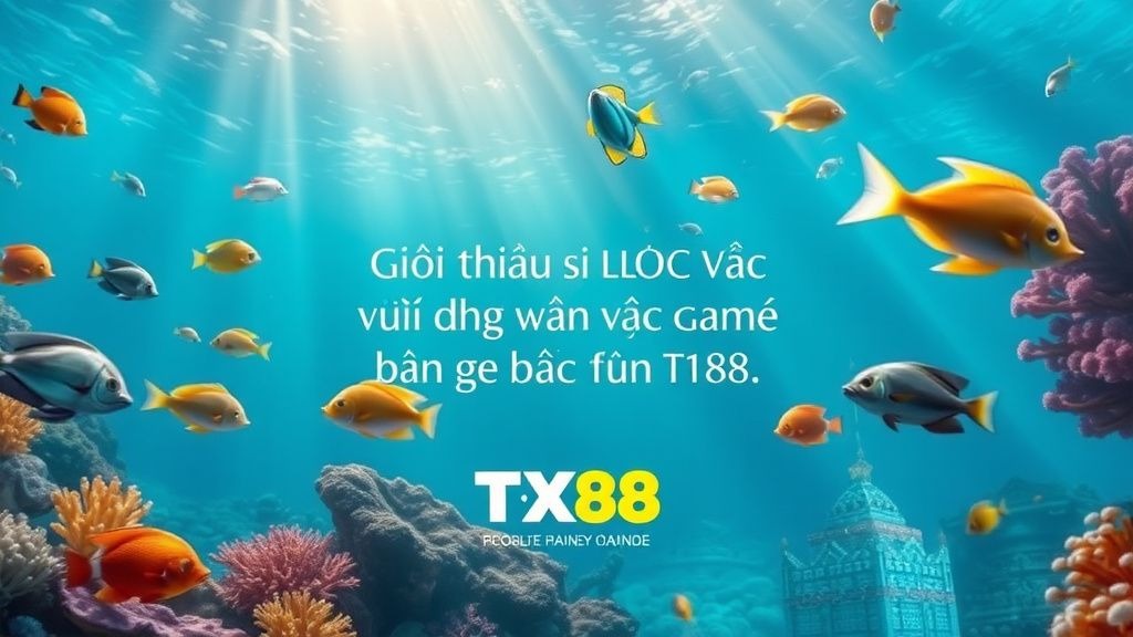 Khám Phá Game Bắn Cá TX88 - Trải Nghiệm Giải Trí Đỉnh Cao Cùng Nền Tảng Uy Tín