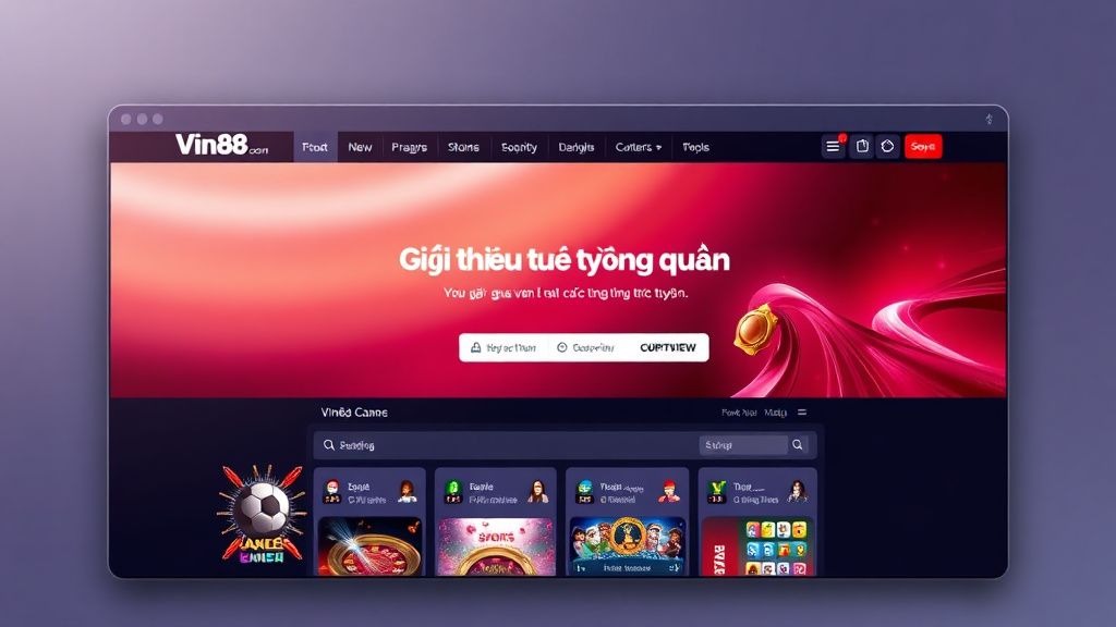 Vin88.com - Nền Tảng Cá Cược Trực Tuyến Đẳng Cấp và Đáng Tin Cậy Cho Người Việt
