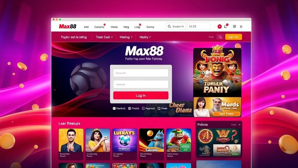 Đăng nhập Max88 - Trải Nghiệm Đánh Bại Mọi Thử Thách Cùng Trang chủ Max88 Đa Năng