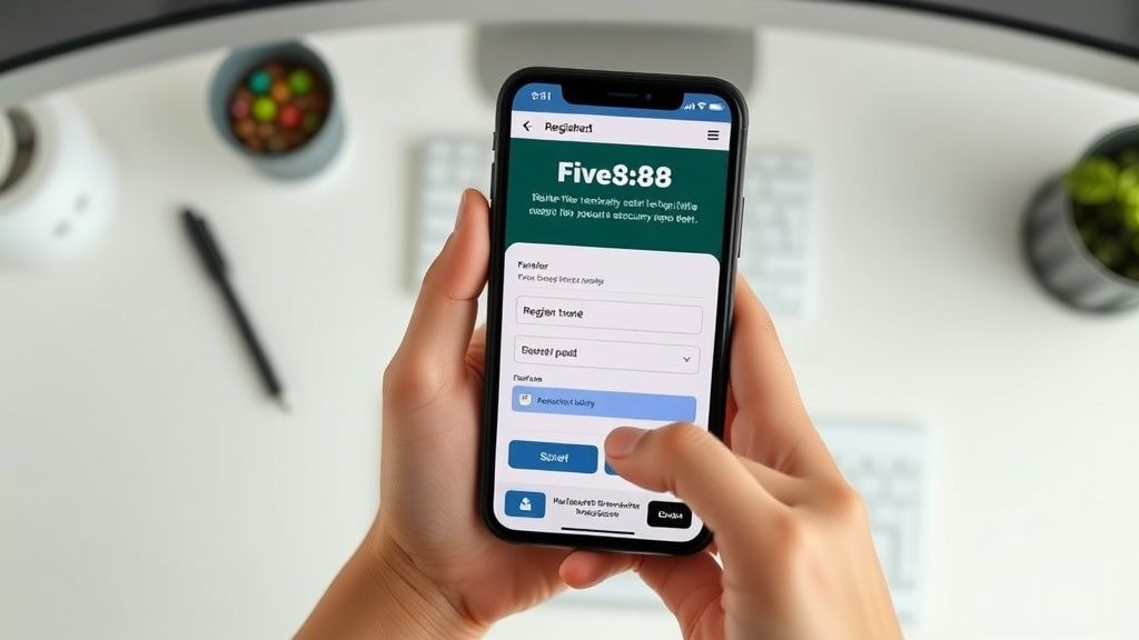 Đăng ký Five88 – Hướng Dẫn Chi Tiết Để Trở Thành Thành Viên Gắn Kết Cùng Nền Tảng Đặt Cược Uy Tín