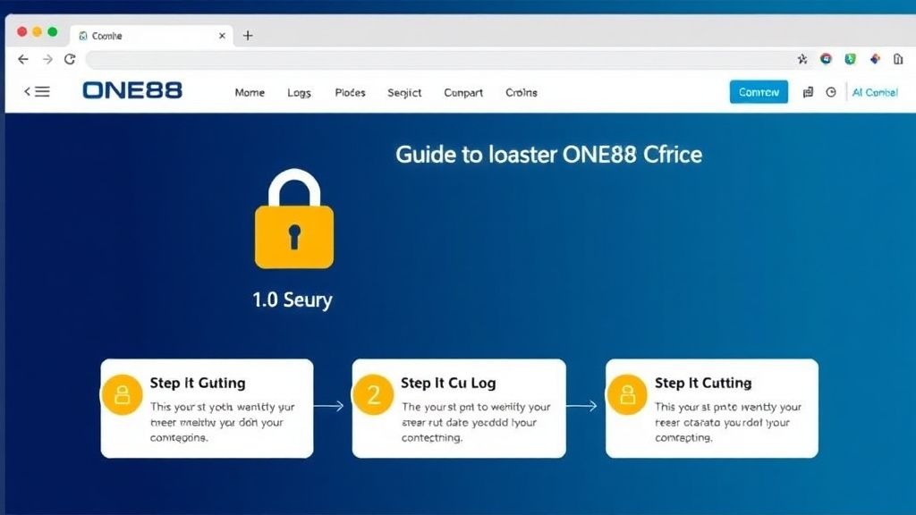 Đăng nhập ONE88 - Hướng dẫn chi tiết để truy cập nhanh chóng và an toàn