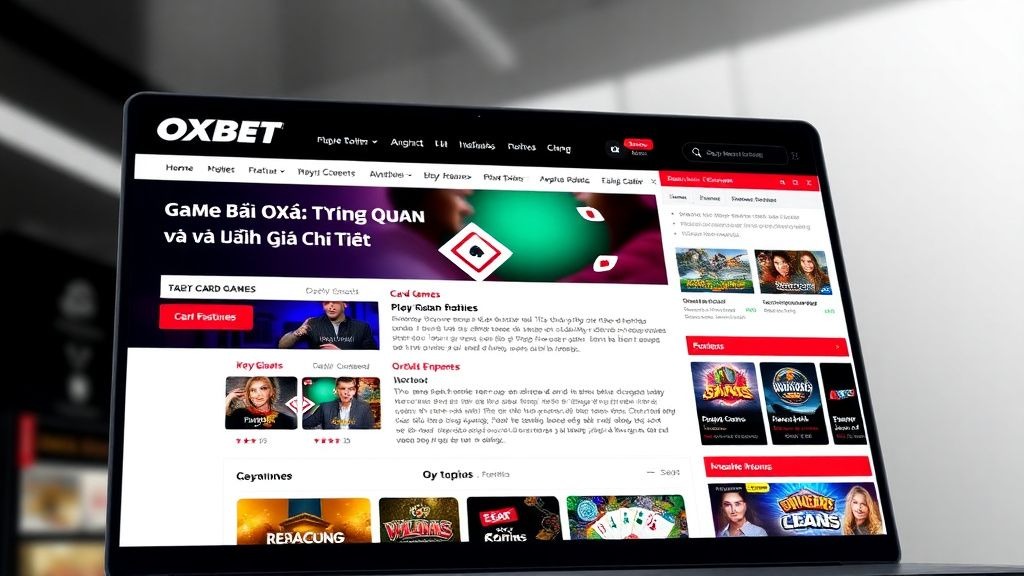 Game Bài OXBET - Sự Lựa Chọn Hàng Đầu Cho Người Yêu Cờ Bạc Trực Tuyến Thế Hệ Mới