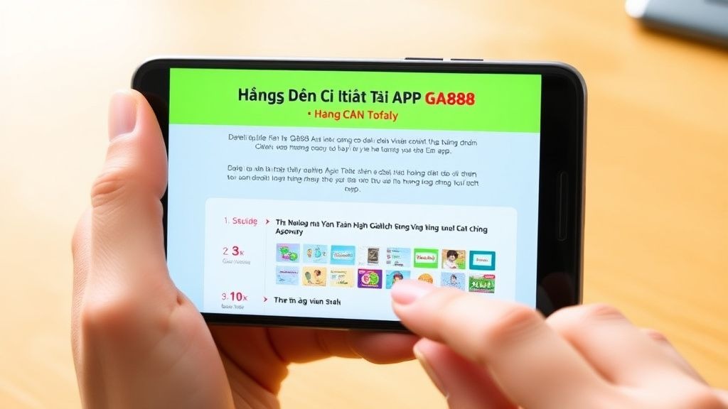Tải app GA888 - Trải Nghiệm Cá Cược Đỉnh Cao Ngay Trong Tầm Tay Bạn