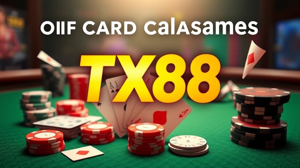 Trải Nghiệm Hoàn Hảo Với Game Bài TX88 - Sân Chơi Đỉnh Cao Dành Cho Nhà Đầu Tư
