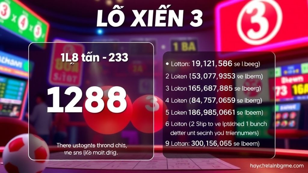 Lô Xiên 3 - Trò Chơi Đầy Thú Vị và Cơ Hội Chiến Thắng Trên Lode88