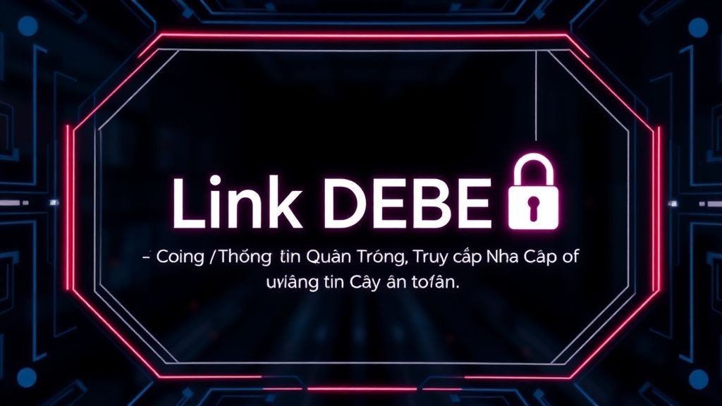 Link DEBET - Cổng Thông Tin Quan Trọng Để Truy Cập Nhà Cái Đáng Tin Cậy và An Toàn