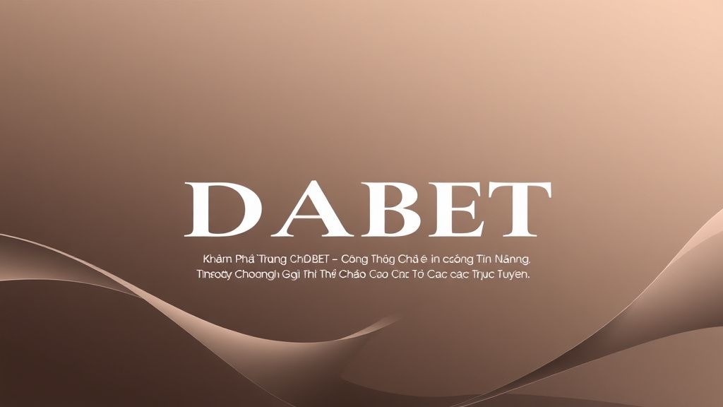 Khám Phá Trang Chủ DABET – Cổng Thông Tin Đáng Tin Cậy Cho Người Chơi Thủ Đô Cá Cược Trực Tuyến