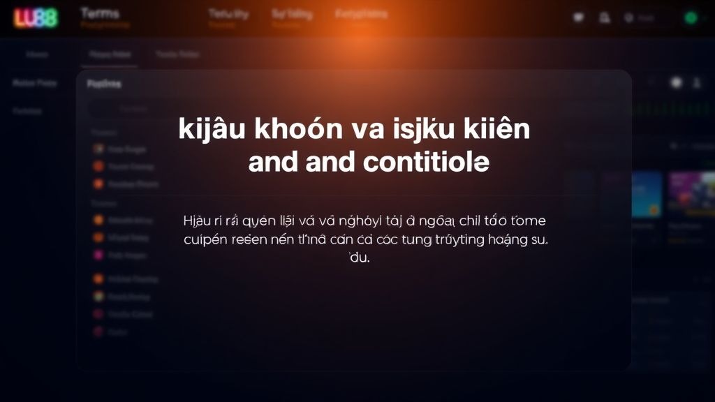 Điều khoản và điều kiện Lu88 - Hiểu rõ quyền lợi và nghĩa vụ của người chơi trên nền tảng cá cược trực tuyến hàng đầu