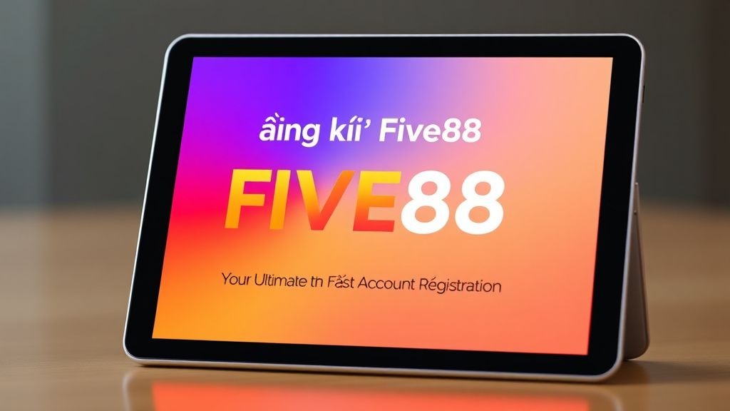 Đăng ký Five88 - Your Ultimate Guide to Fast and Easy Account Registration at FIVE88