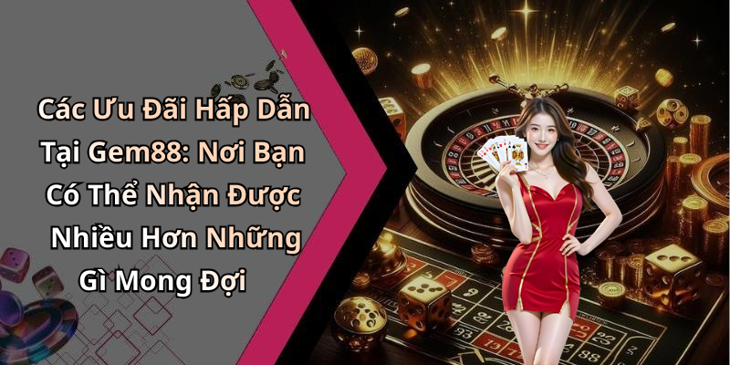 Các Ưu Đãi Hấp Dẫn Tại Gem88: Nơi Bạn Có Thể Nhận Được Nhiều Hơn Những Gì Mong Đợi