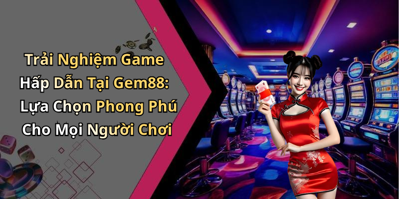 Trải Nghiệm Game Hấp Dẫn Tại Gem88: Lựa Chọn Phong Phú Cho Mọi Người Chơi