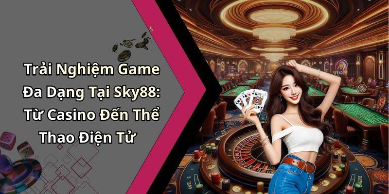Trải Nghiệm Game Đa Dạng Tại Sky88: Từ Casino Đến Thể Thao Điện Tử