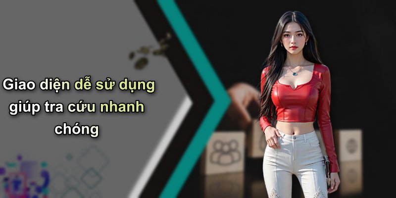 Giao diện dễ sử dụng giúp tra cứu nhanh chóng