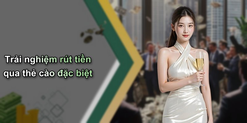 Trải nghiệm rút tiền qua thẻ cào đặc biệt