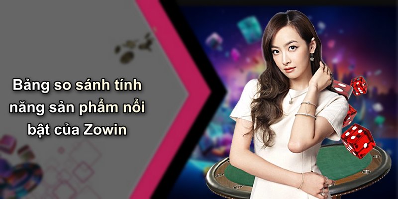 Bảng so sánh tính năng sản phẩm nổi bật của Zowin