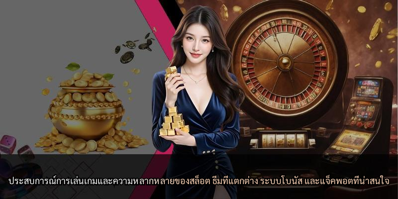 ประสบการณ์การเล่นเกมและความหลากหลายของสล็อต ธีมที่แตกต่าง ระบบโบนัส และแจ็คพอตที่น่าสนใจ