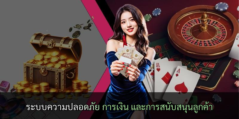 ระบบความปลอดภัย การเงิน และการสนับสนุนลูกค้า
