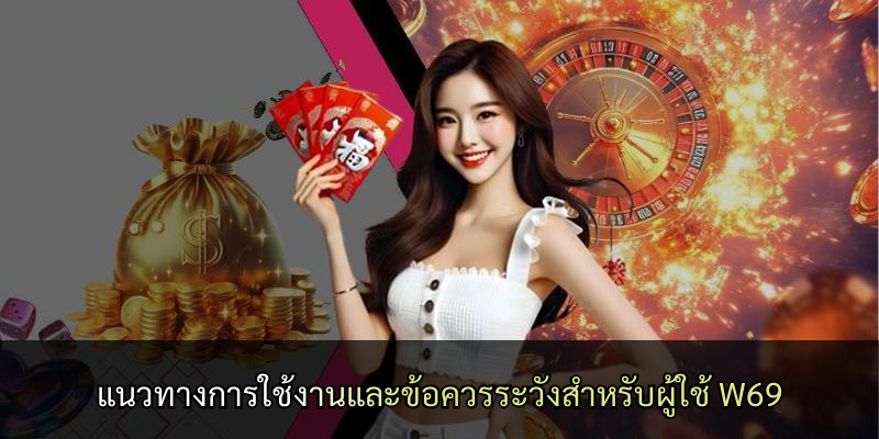 แนวทางการใช้งานและข้อควรระวังสำหรับผู้ใช้ W69