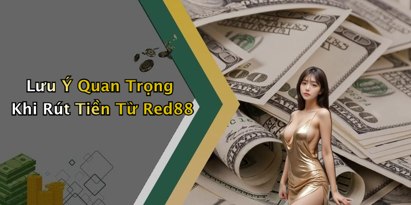 Lưu Ý Quan Trọng Khi Rút Tiền Từ Red88